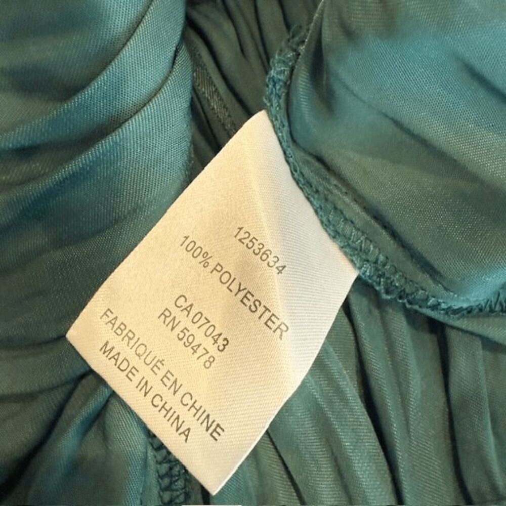 NWT House of Harlow Emerald Green Ruched Balloon Sleeve Cropped Blouse Size XS - Picture 6 of 12